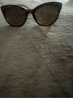 Jones New York Tortoiseshell Cat Eye Sunglasses - Brown Lenses